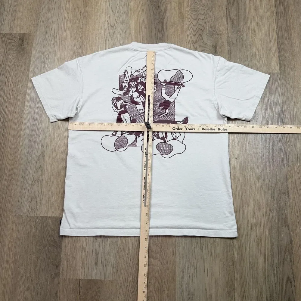 Nike SB Shirt Mens Medium White Skate Like A Girl Graphic Skateboarding Tee